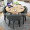 Factory direct price furniture Square Nordic apartment household square space saving dining table set