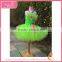 Ruffle viridity ribbon tutu fluffy voile girl's dress children frocks designs