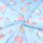 Korean cartoon unicorn pony fabric newborn baby cuddle  pure cotton star triangle printed fabric