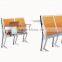 New design aluminum school desk and chair university furniture classroom chair TC954-1-E