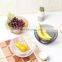 Manufacture Kitchen Home Decor Picnic Food Fruit Storage Iron Large Round Color White Metal Wire Fruit Basket
