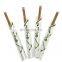 Carbonized Bamboo Disposable Japanese Tensoge Chopsticks with Open Paper Sleeve