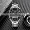 New Arrival Skmei 1898 Black Metal Digital Watch Stainless Steel Strap Wristwatch Luxury Gold Color