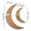 Vintage Set 2 Rattan Moons Wall Hanging Wall Art for Kid's Room Decoration Wholesale Vietnam Supplier