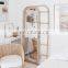 Best price Ladder Standing Mirror Rattan Floor Mirror Decor Handmade Decorative Wicker Vietnam Manufacturer