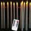 Hot Selling LED Taper Candles Long Realistic Plastic Flameless Yellow Flickering Light Battery Home Decoration Christmas