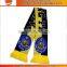 2015 custom football fan scarf,jacquard kniting pattern scarf