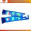 100%satin custom sublimation fans scarf,football scarf