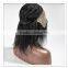 Hot afro kinky straight human hair lace front full lace silk top wig