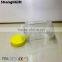 760ml Glass Honey Jar With Yellow Plastic Cap Clear