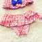3Pc Sexy Baby Girl Swimsuit Lip Print Pink Leopard Kids Swimwear Kids' Bathing Suit