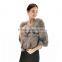 Selling Short style Purple Women Winter charming Clothing Genuine Fox Foot Fur Coat