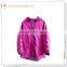 girl's fashionable jacket in solid color waterproof jacket with new design