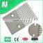 Conveyor plastic transition board for rib belt