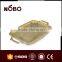 S/S 410 gold color plate with double handle