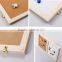 Lanxi xindi wood frame half white board pin board for teaching