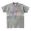 Colorful hand printing OEM service short sleeves for group activities men's tshirt