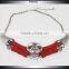 Wholesale Yiwu Factory Christmas Adjustable Skull Statement Necklace