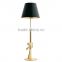 Italy Design Black Gold Gun Floor Lamp for Hotel Decorative