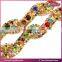 Rhinestone Brass Cup Chain