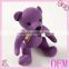 Hot Sale Cheap custom stuffed purple teddy bear