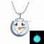 Cute jewelry for Christmas simple pendant design snowman necklace