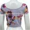 sublimation custom blank crop top plain