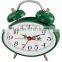 oval shape metal case mechanical alarm clock mechanism, desktop clock, Bedside clock