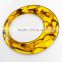 Bamboo Handle Wooden Bag Part Custom Fashion Tortoise shell circular Resin bag handle