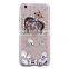 Diamond Bling Clear Hard Plastic Mirror Case for iPhone 4 5 6 6plus
