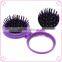 Brush hair and hair brush with mirror set