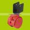 U braket Black furniture PP PA Nylon caster with brake(FC15A)