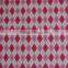 pink diamond checks on white polyester milk fiber Spandex print italy fabric