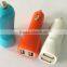 New design double usb car charger Universal 2.1A car charger adapter mini 2 usb car chargers for HTC Lenovo