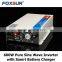 600W FOXSUR 24V dc to 230V ac UPS Pure Sine Wave Power Inverter Output Voltage mater with 3-stage Battery Charger