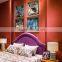 European style classical fabric bed