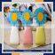 Newest hot selling coloured flower ceramic bottle with rattan stick Reed diffuser