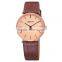 Genuine leather strap 3atm water resistant unisex classic watch