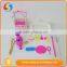 New style beautiful custom plastic pink play set doll making supplies china