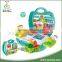 Luxury kids supermarket toy cash register toy with mini food toys