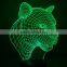 267-3d Leopard Sculpture Led Light Special Desk Night Light 3d Visualization Led Art Lamp