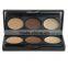 natural brown /grey color Eyebrow Cake Powder, Dark Brown/Brown with mirror and brush
