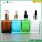 Square dropper glass bottle for essential oil amber glass bottle