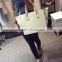 White pure color handbag with rope handle ladies bat tote bags woman fashionable latest bags with wing