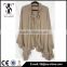2015 hot new priduct 100% acrylic plain color shawl for ladies
