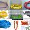 Nylon coated round lifting slings 6t lifting belt sling