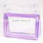 customized clear pvc zipper bag for bedsheets packing
