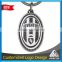 Specialized wholesale colorful Juventus football printing keychain