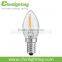 2016 Newest Design LED C7 dimmable Filament Bulb 1 watt led bulb