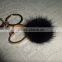 High Quality Mink Fur Pom pom Keychain for Fashion Girls